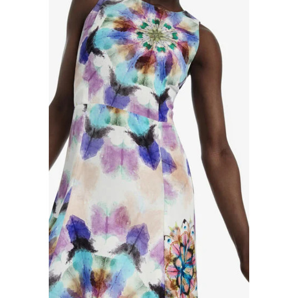 Floral Multicolor Sleeveless Dress - Picture 3 of 11